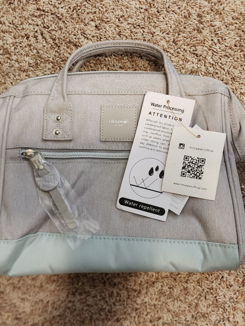 Himawari Travel Bag Gray NWT